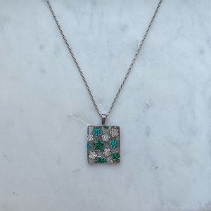 Penelope sterling silver floral necklace